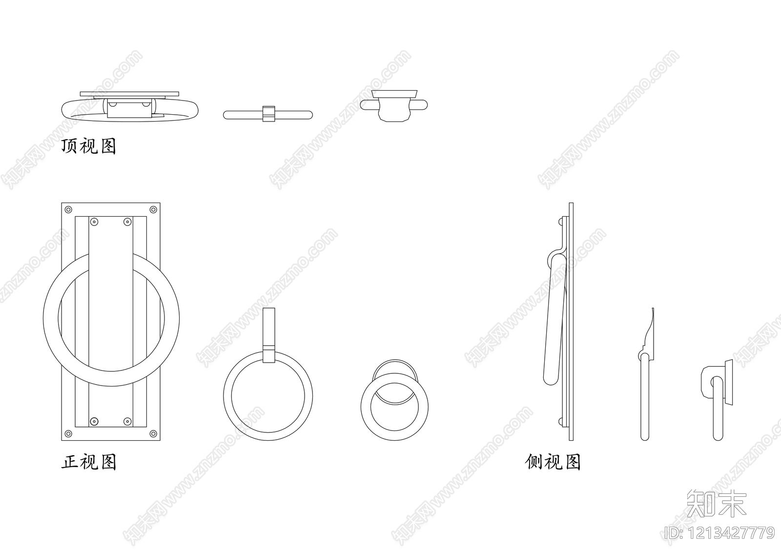 现代五金管件施工图下载【ID:1213427779】