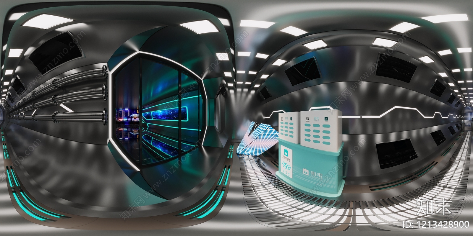 未来科技风其他商业空间3D模型下载【ID:1213428900】
