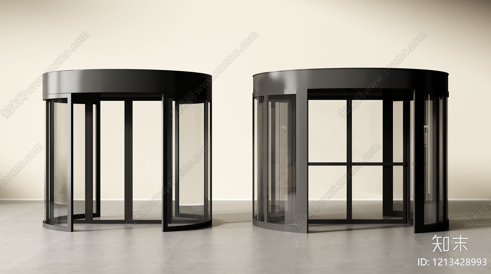 极简主义旋转门3D模型下载【ID:1213428993】