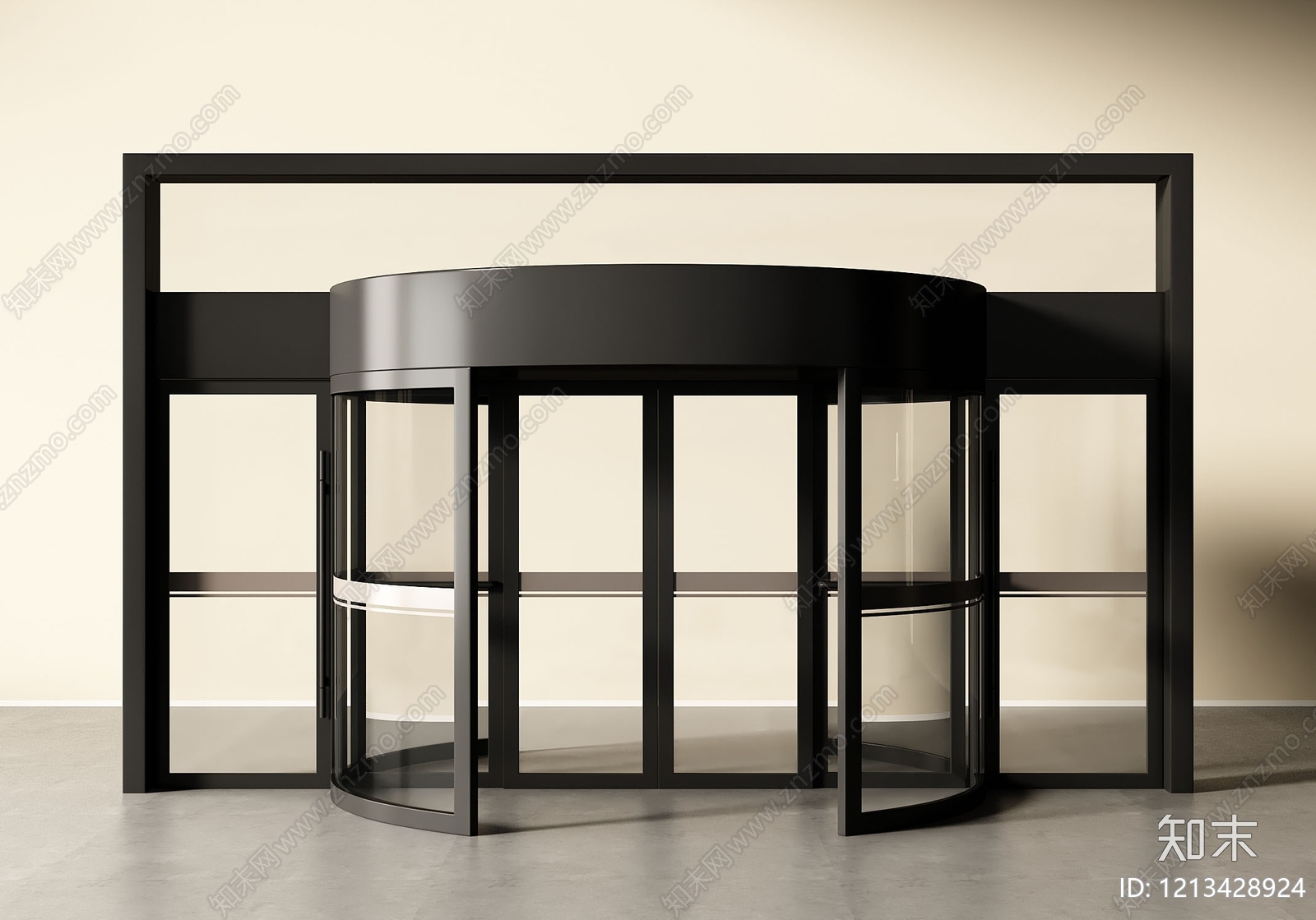 极简旋转门3D模型下载【ID:1213428924】