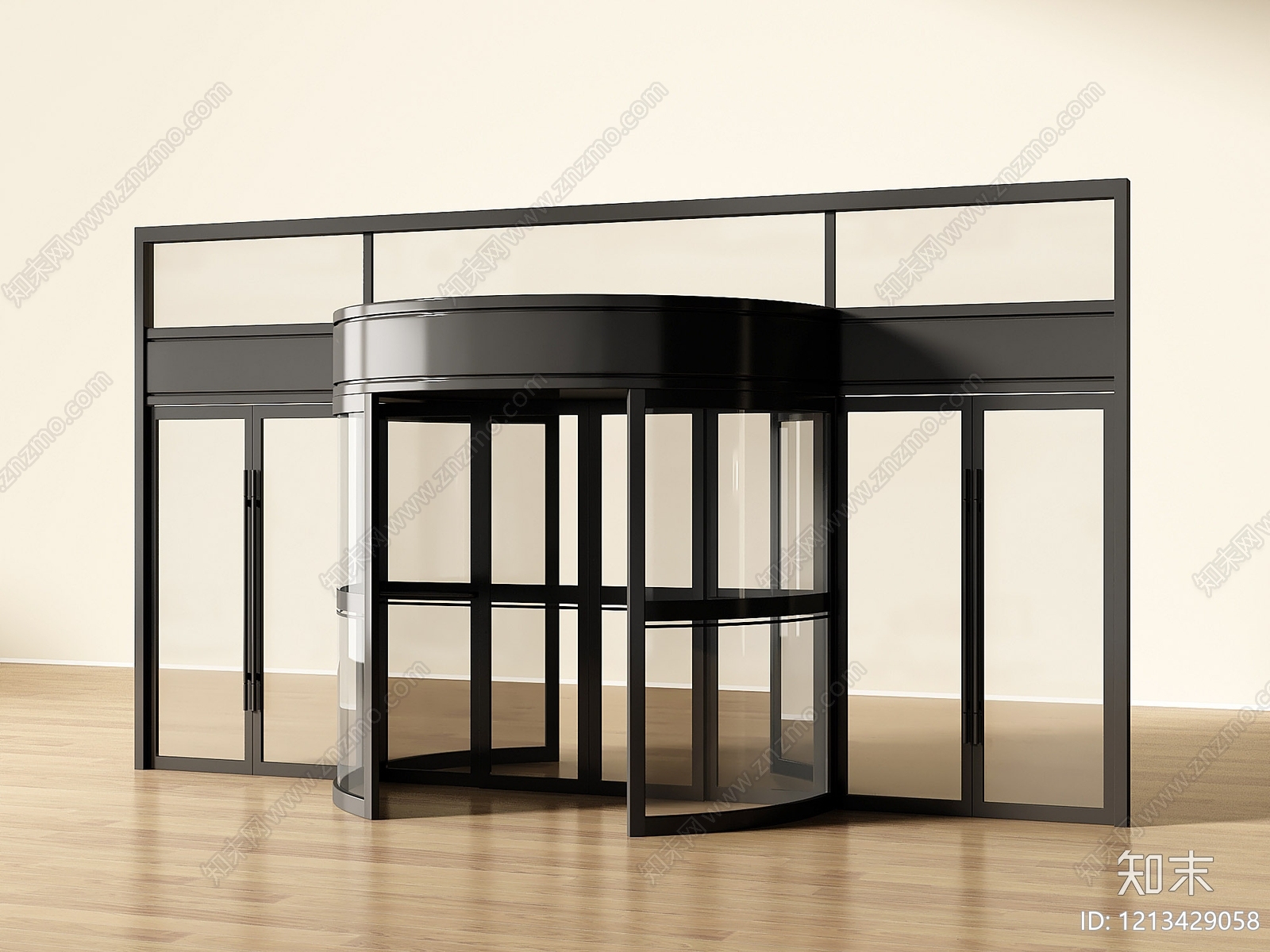极简主义旋转门3D模型下载【ID:1213429058】