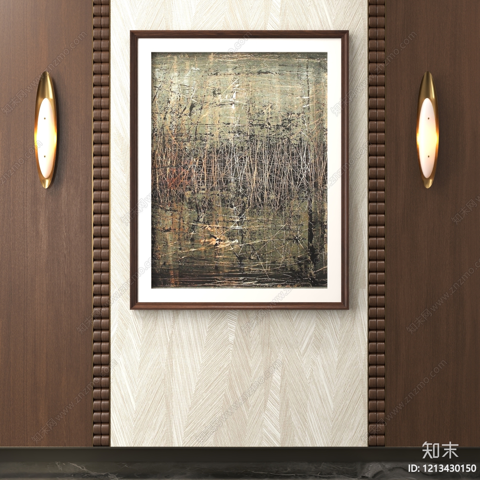 现代轻奢玄关3D模型下载【ID:1213430150】