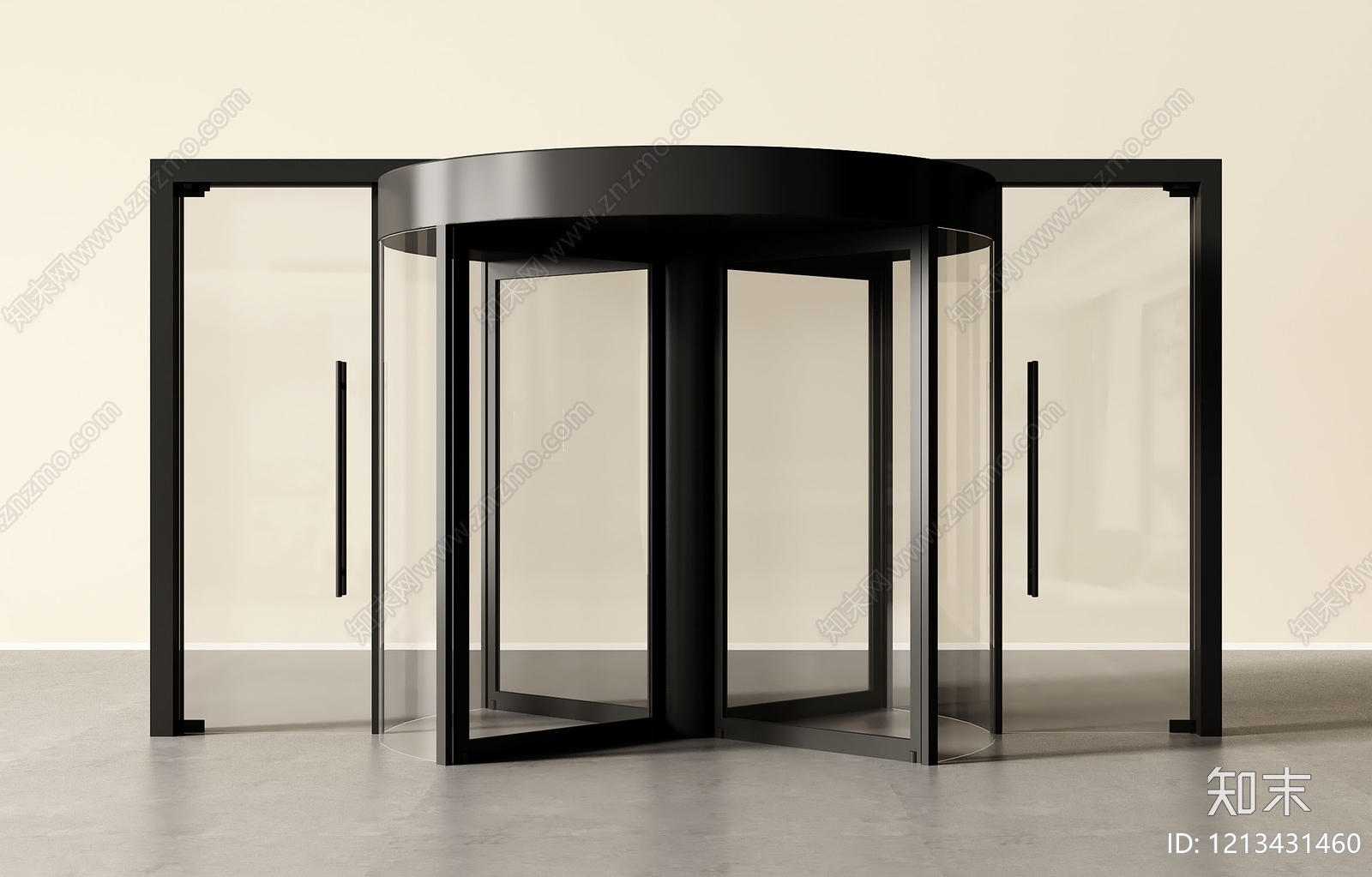 极简旋转门3D模型下载【ID:1213431460】