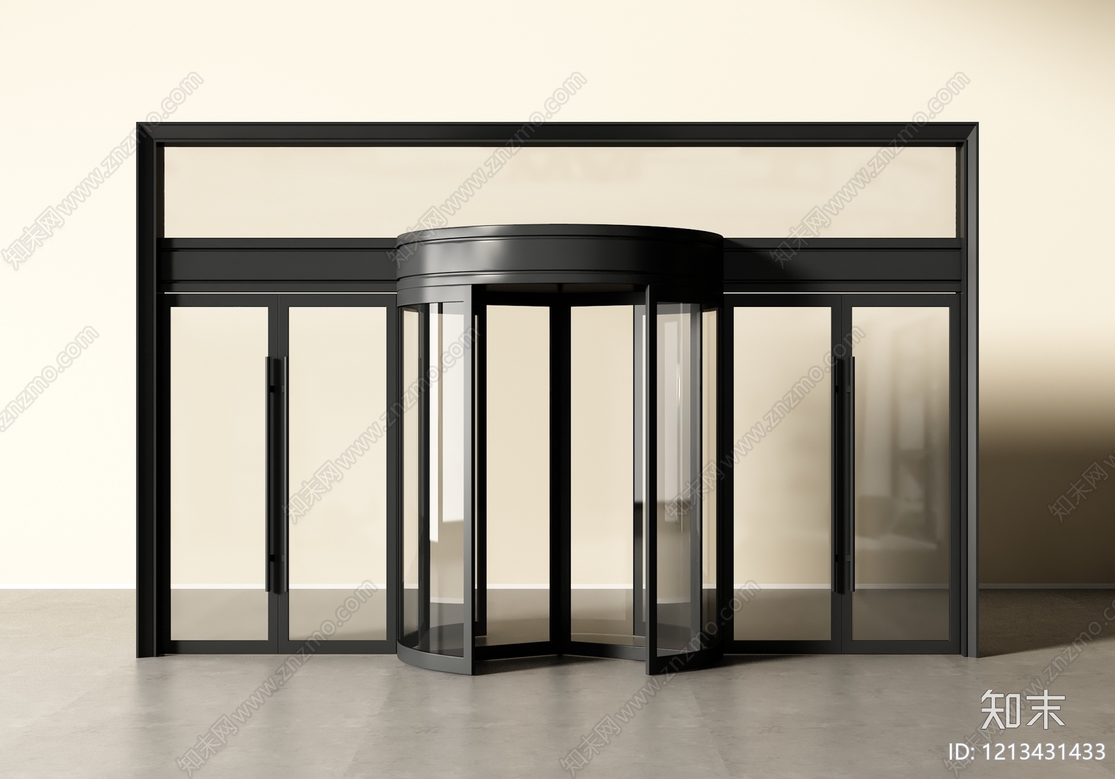 极简旋转门3D模型下载【ID:1213431433】