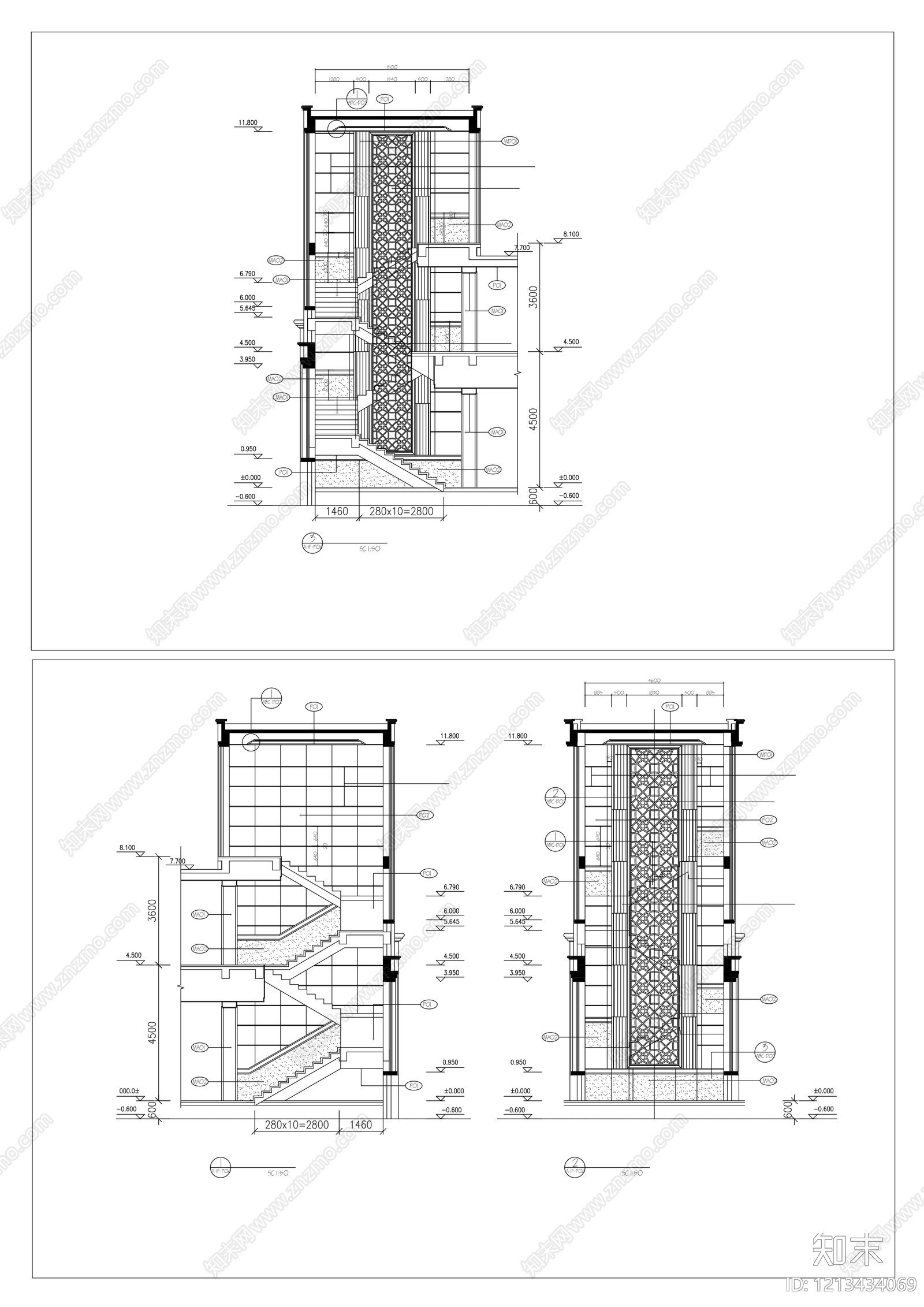 室外楼梯施工图下载【ID:1213434069】