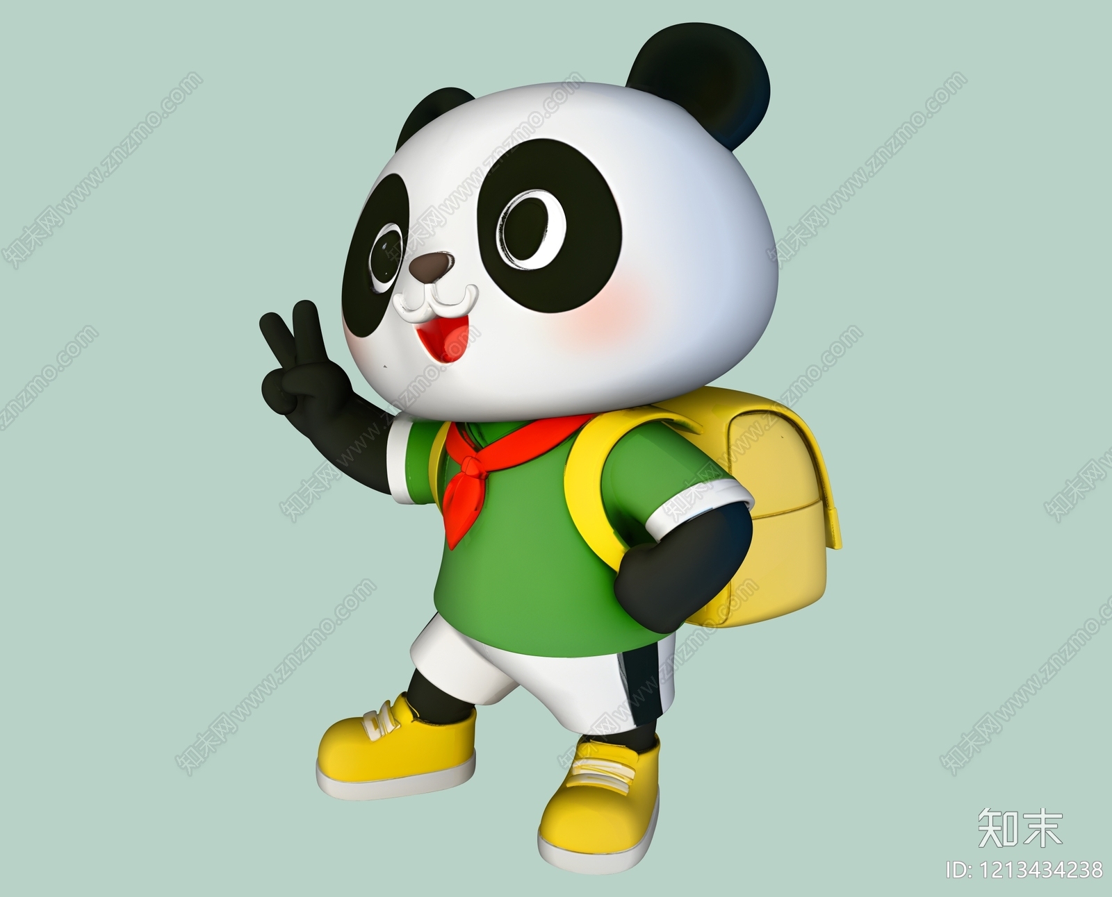 卡通风格虚拟人物SU模型下载【ID:1213434238】