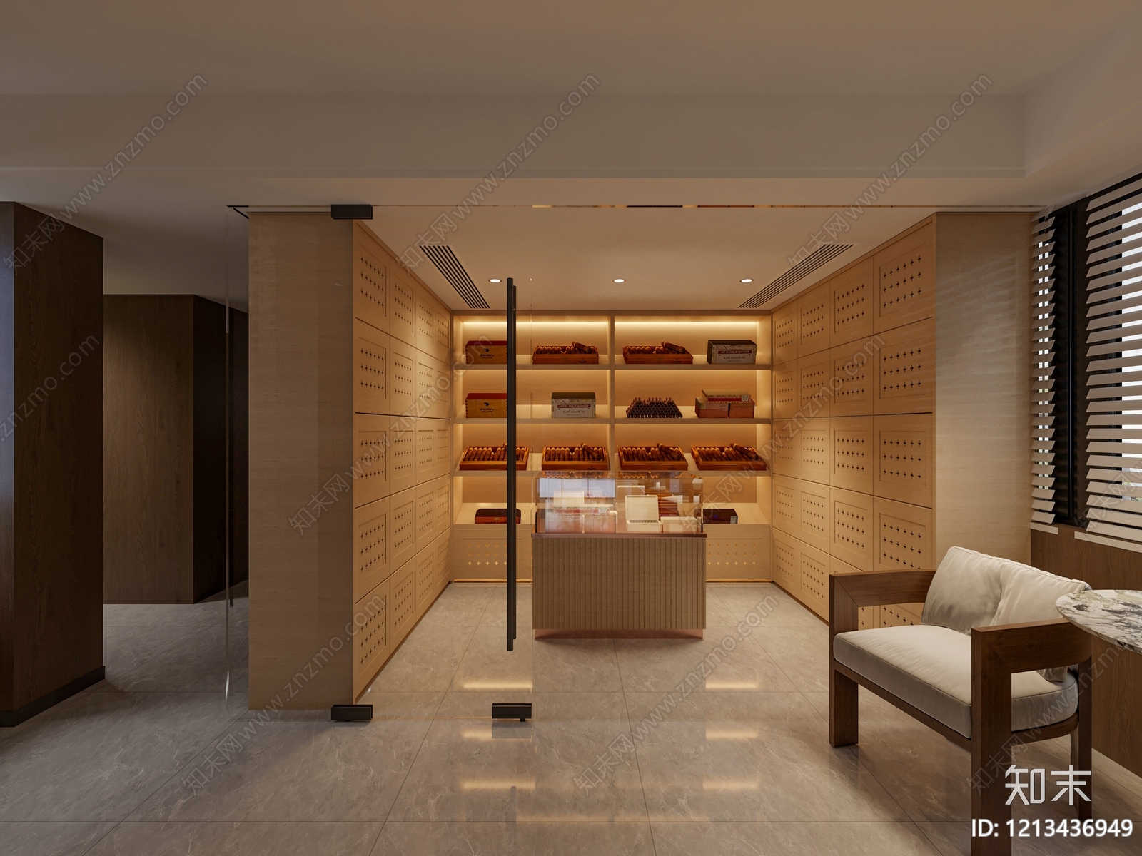 现代简约其他商业空间3D模型下载【ID:1213436949】