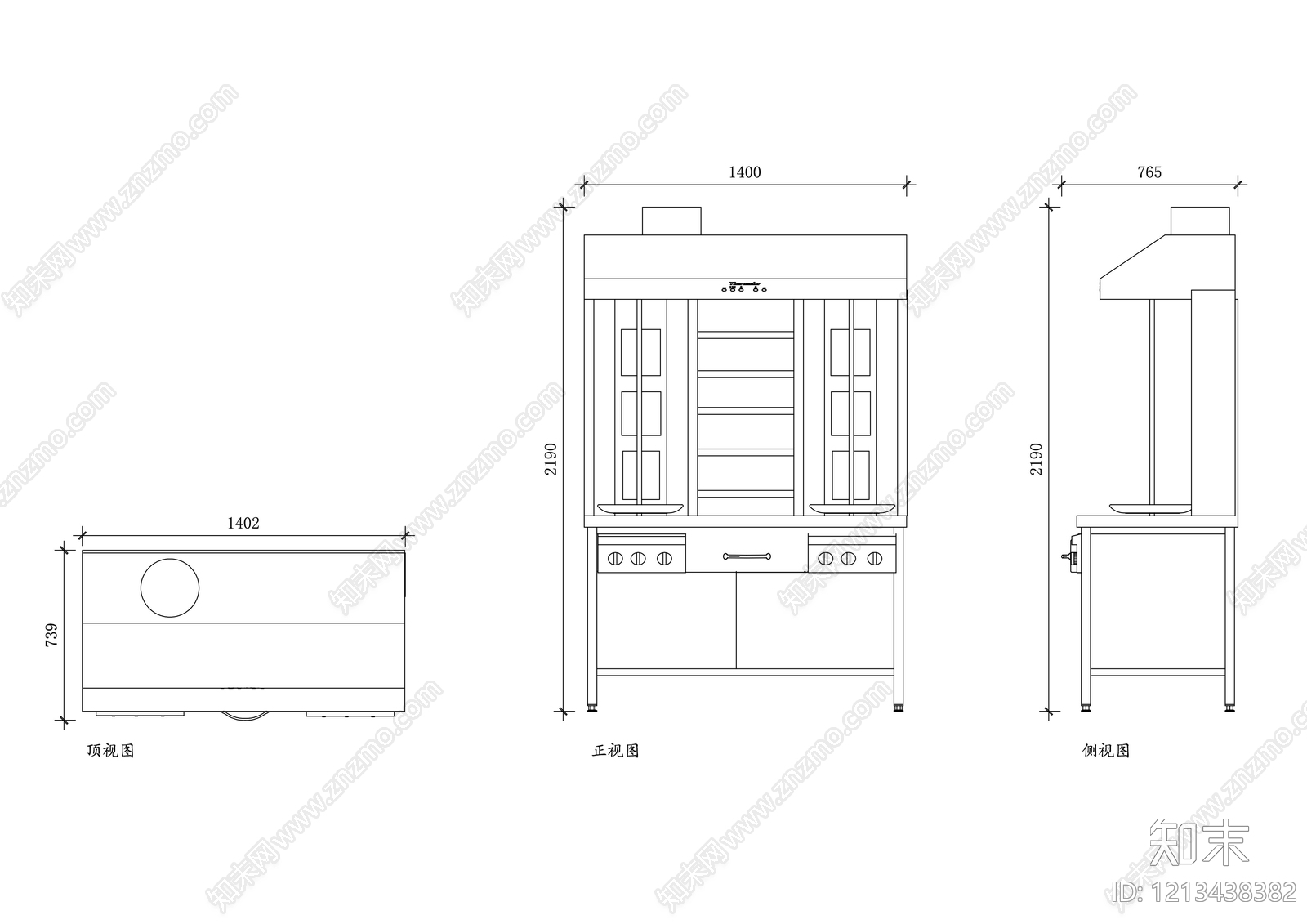 家具三视图施工图下载【ID:1213438382】