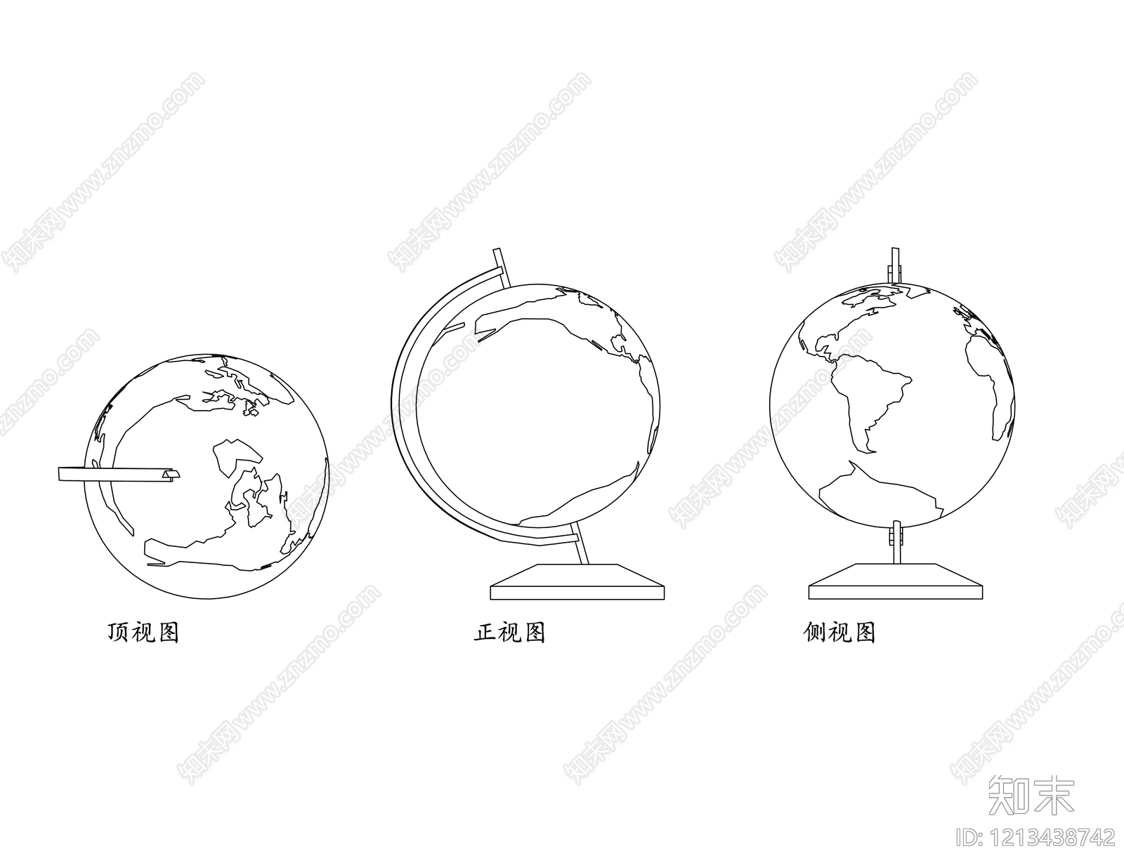 现代综合软装摆件图库施工图下载【ID:1213438742】