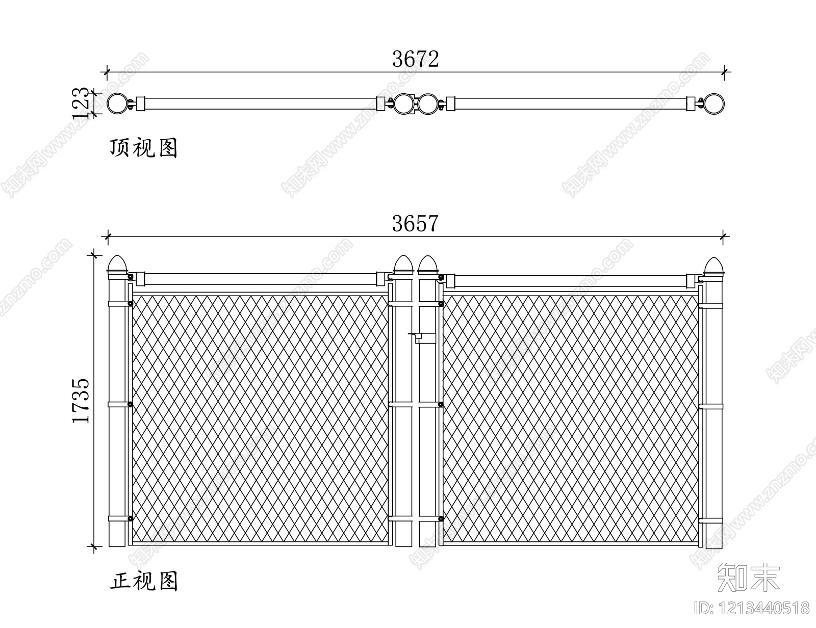 特种门窗施工图下载【ID:1213440518】