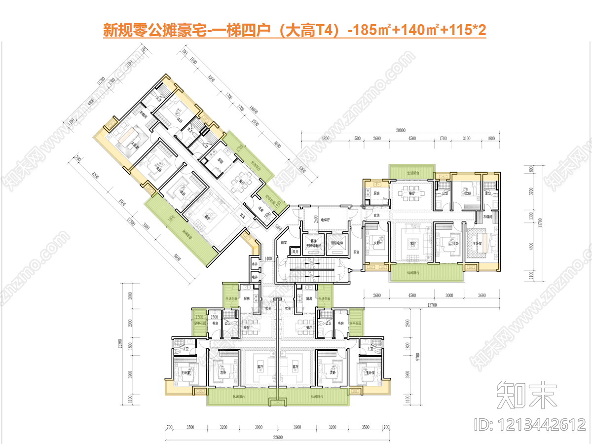 高层住宅施工图下载【ID:1213442612】