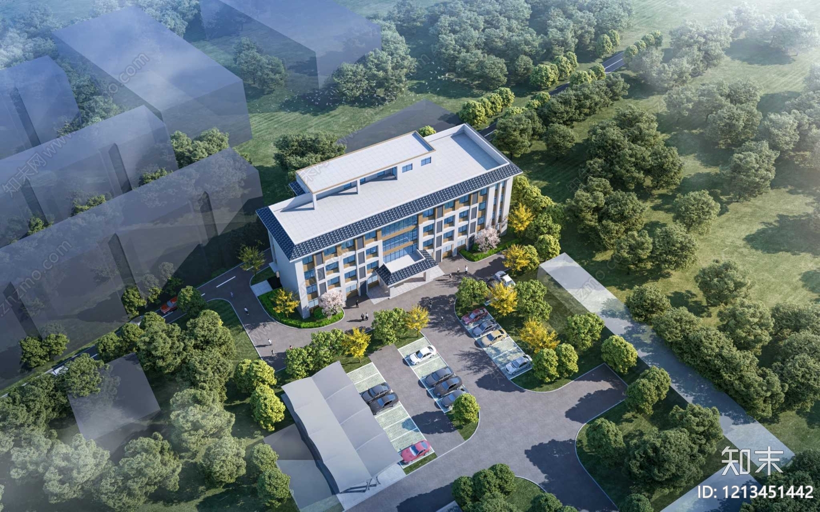 现代简约住宅楼建筑施工图下载【ID:1213451442】