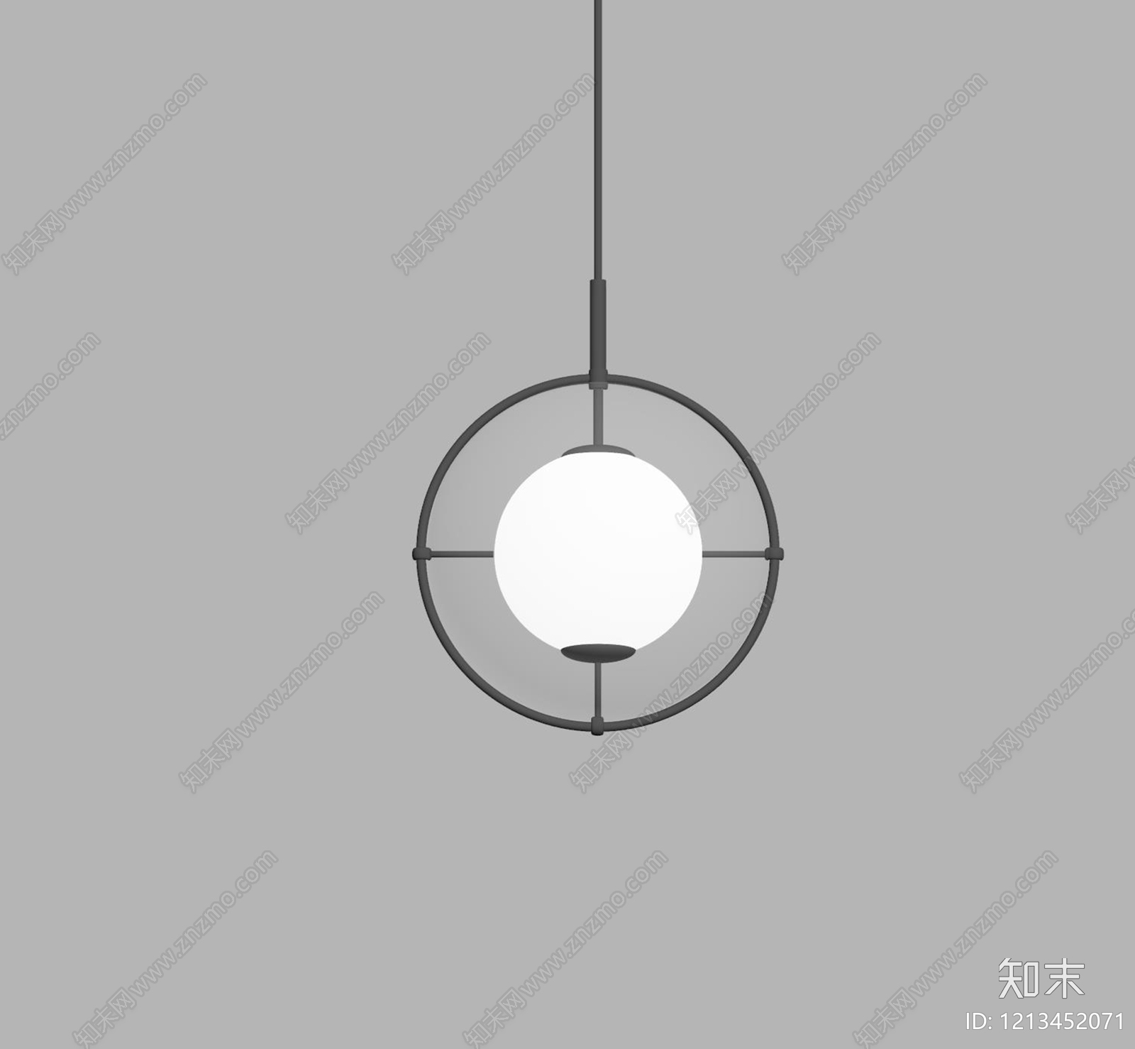 极简吊灯SU模型下载【ID:1213452071】