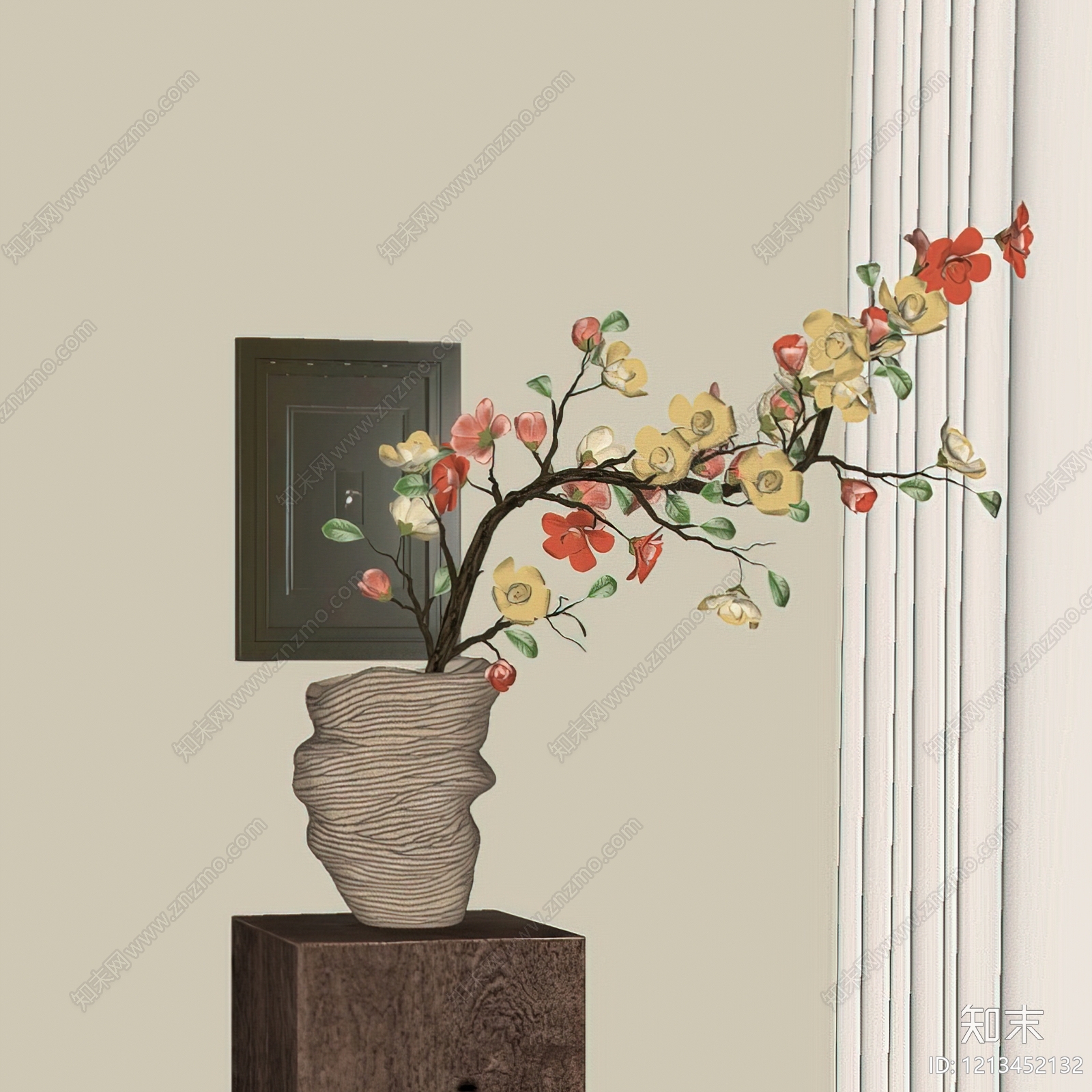 现代花艺SU模型下载【ID:1213452132】