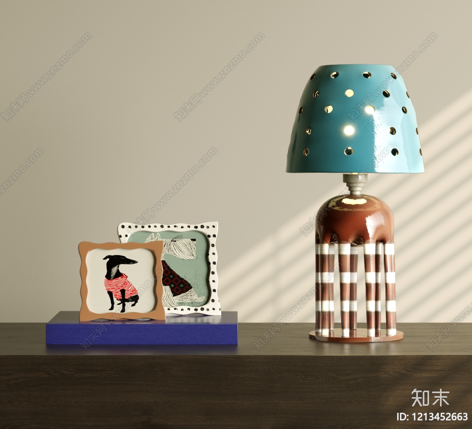 现代台灯SU模型下载【ID:1213452663】