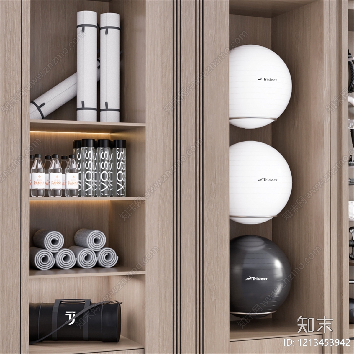 现代简约运动器材3D模型下载【ID:1213453942】