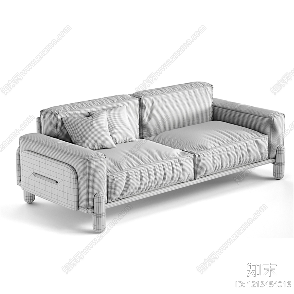 现代简约三人沙发3D模型下载【ID:1213454016】