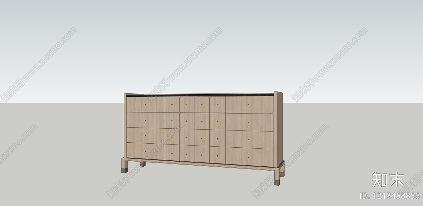 现代简约斗柜SU模型下载【ID:1213458856】