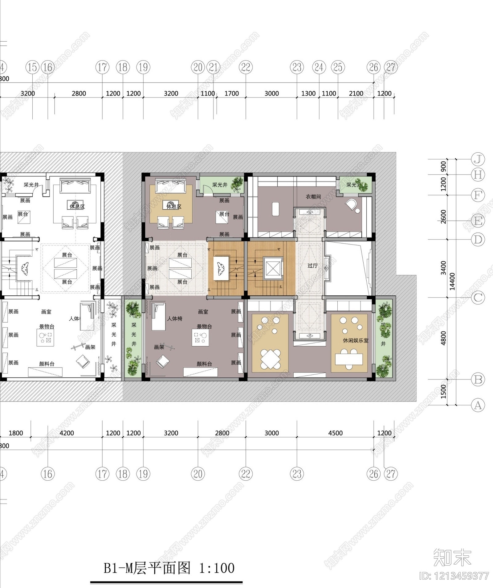 轻奢复古别墅建筑cad施工图下载【ID:1213459377】