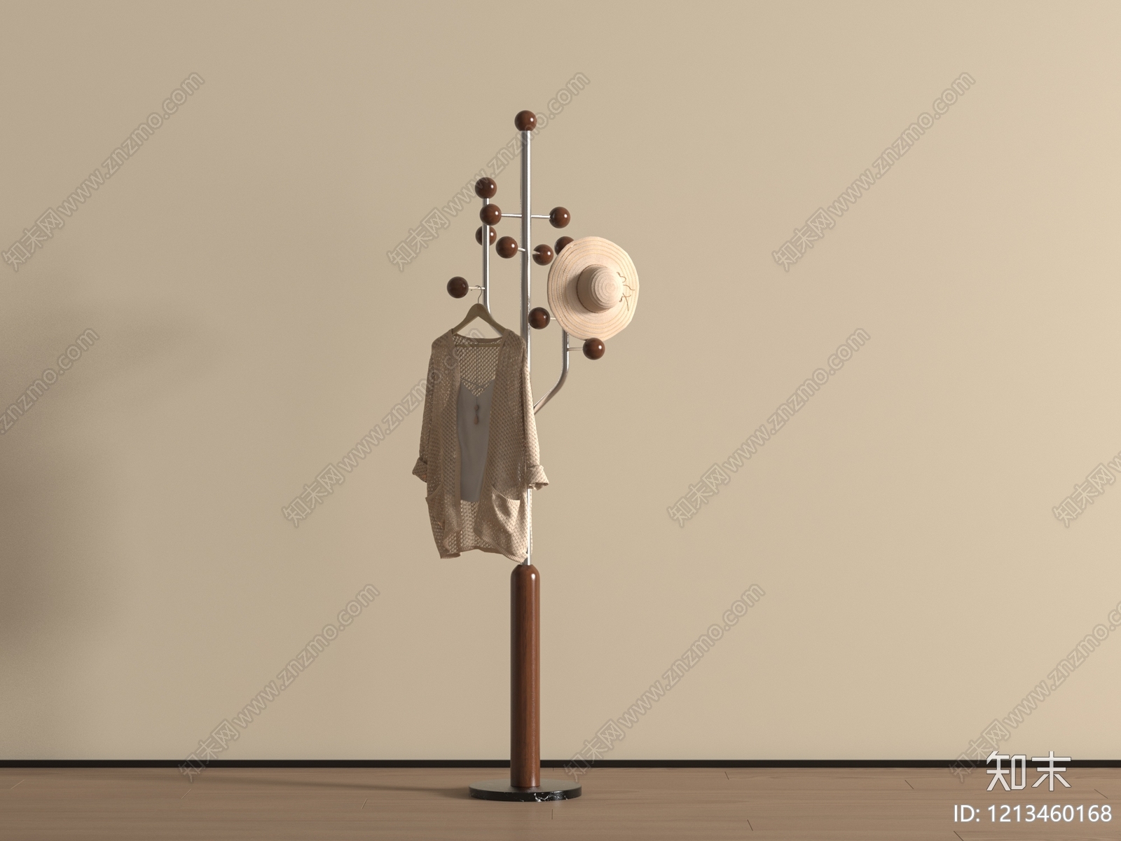 现代简约晾衣架3D模型下载【ID:1213460168】