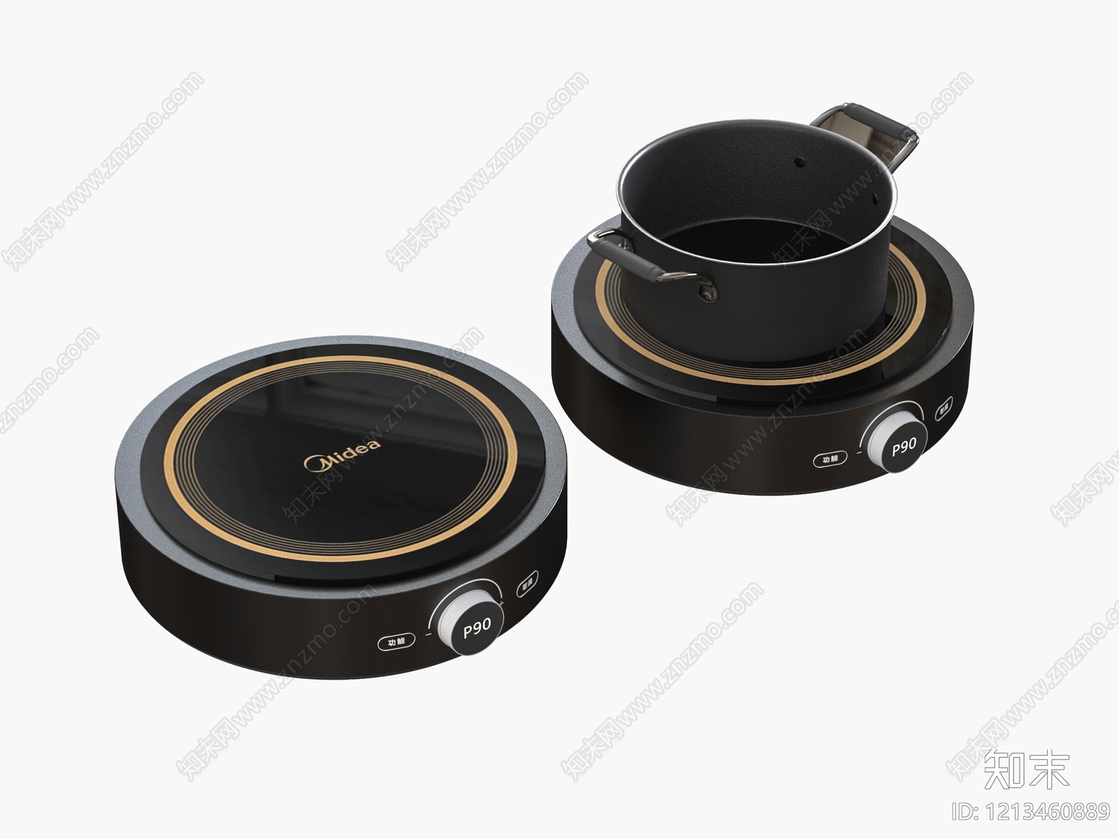 现代简约电磁炉SU模型下载【ID:1213460889】