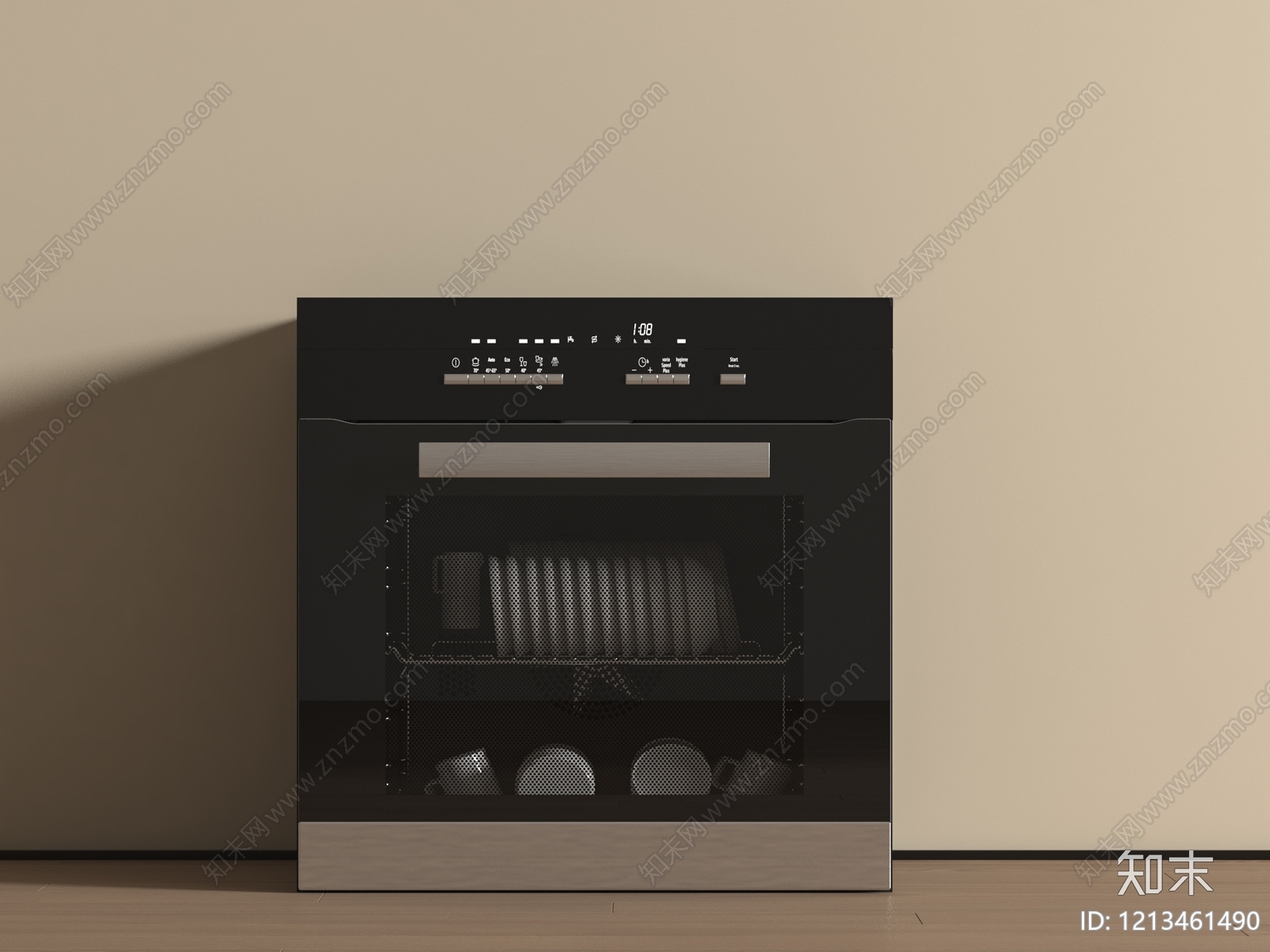 现代简约洗碗机SU模型下载【ID:1213461490】