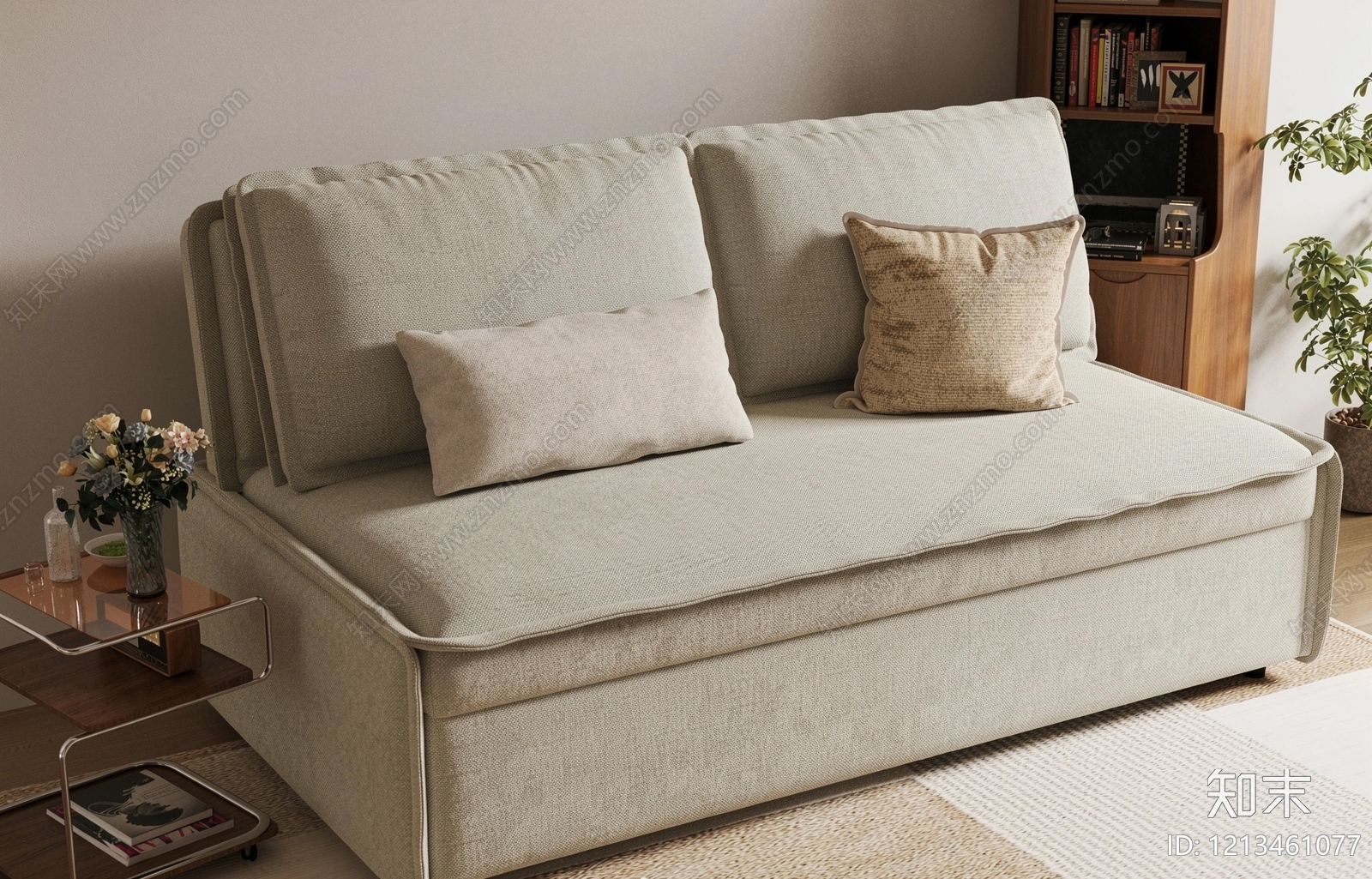 现代沙发床SU模型下载【ID:1213461077】