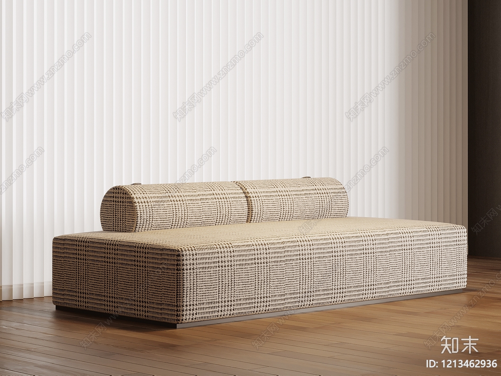 现代简约沙发凳3D模型下载【ID:1213462936】