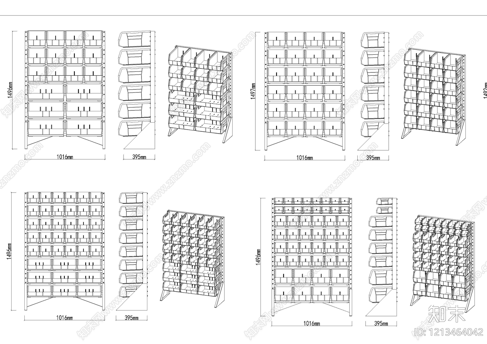 展览展厅家具施工图下载【ID:1213464042】