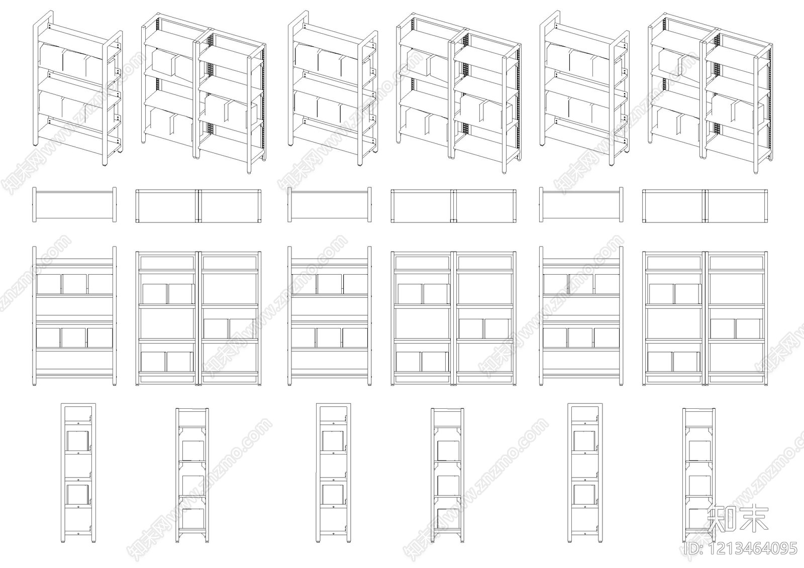 展览展厅家具施工图下载【ID:1213464095】