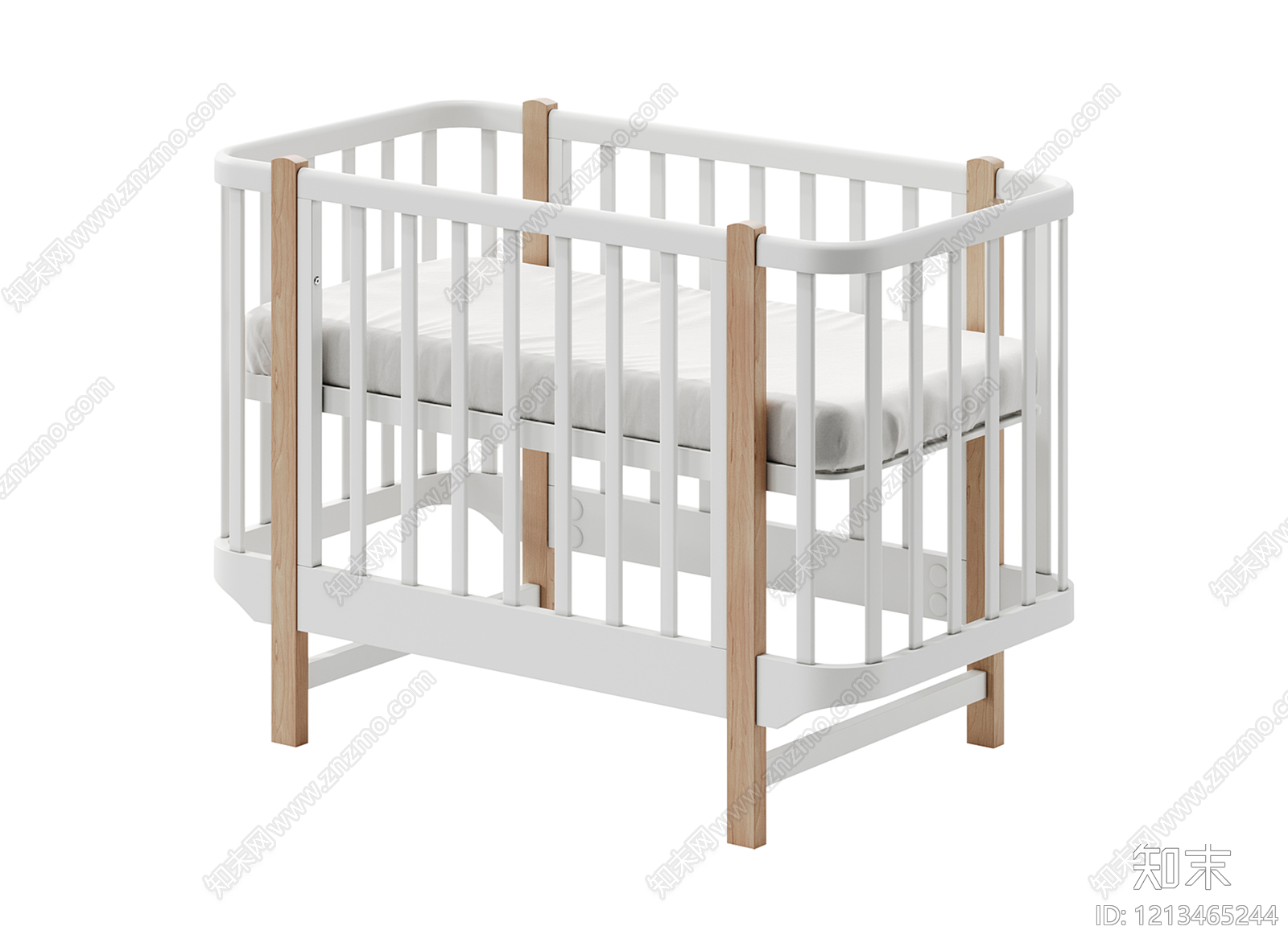 北欧婴儿床3D模型下载【ID:1213465244】