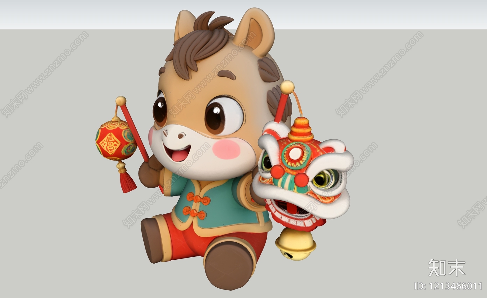 新中式虚拟人物SU模型下载【ID:1213466011】