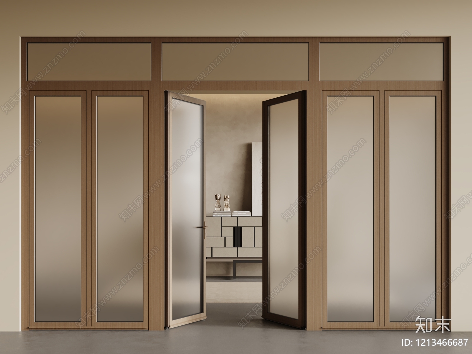 意式极简折叠门3D模型下载【ID:1213466687】