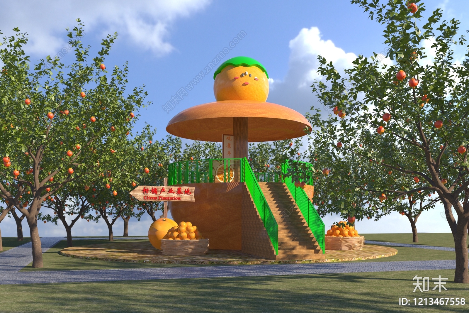 主题式景观农业景观3D模型下载【ID:1213467558】