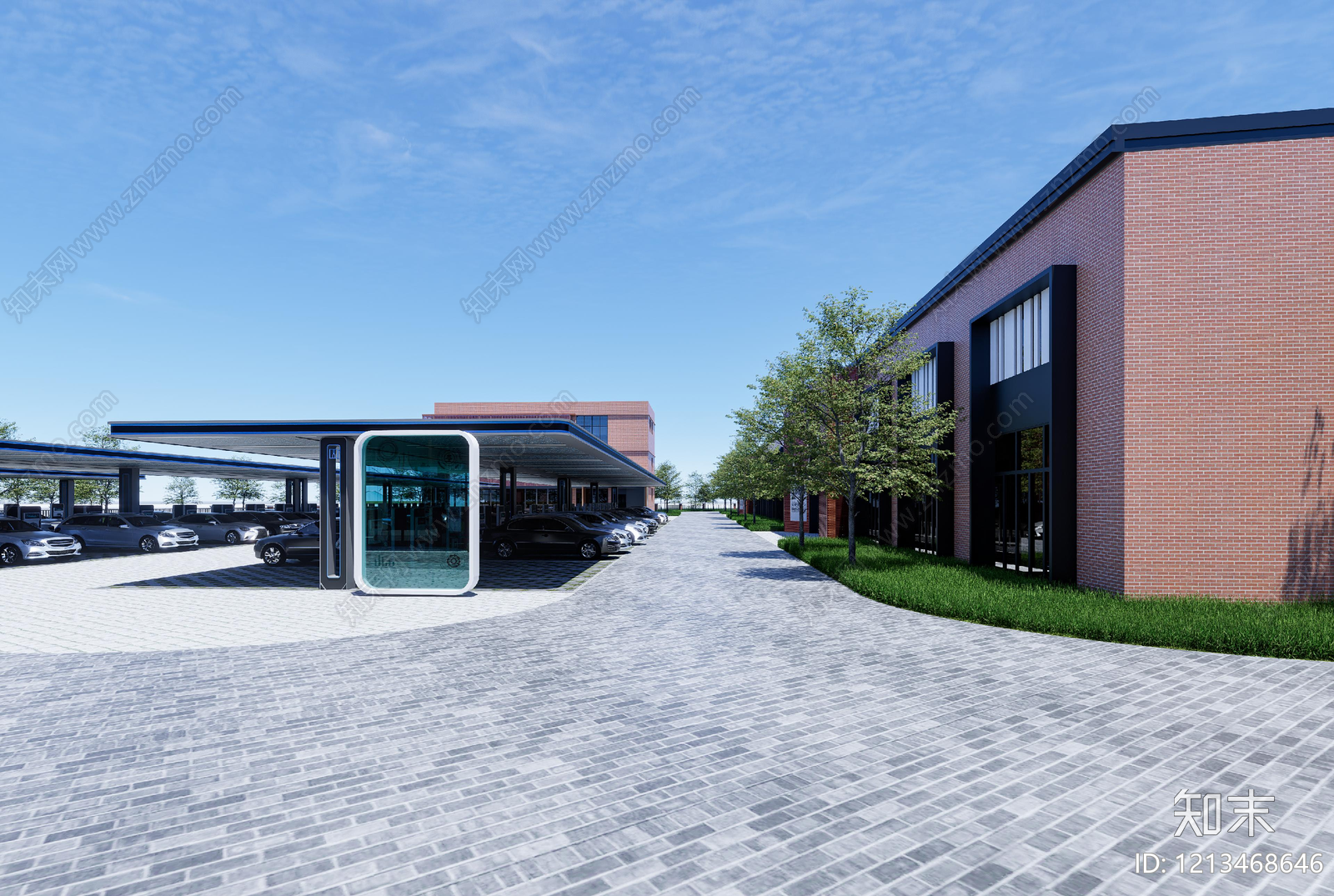 现代工业风其他商业建筑SU模型下载【ID:1213468646】