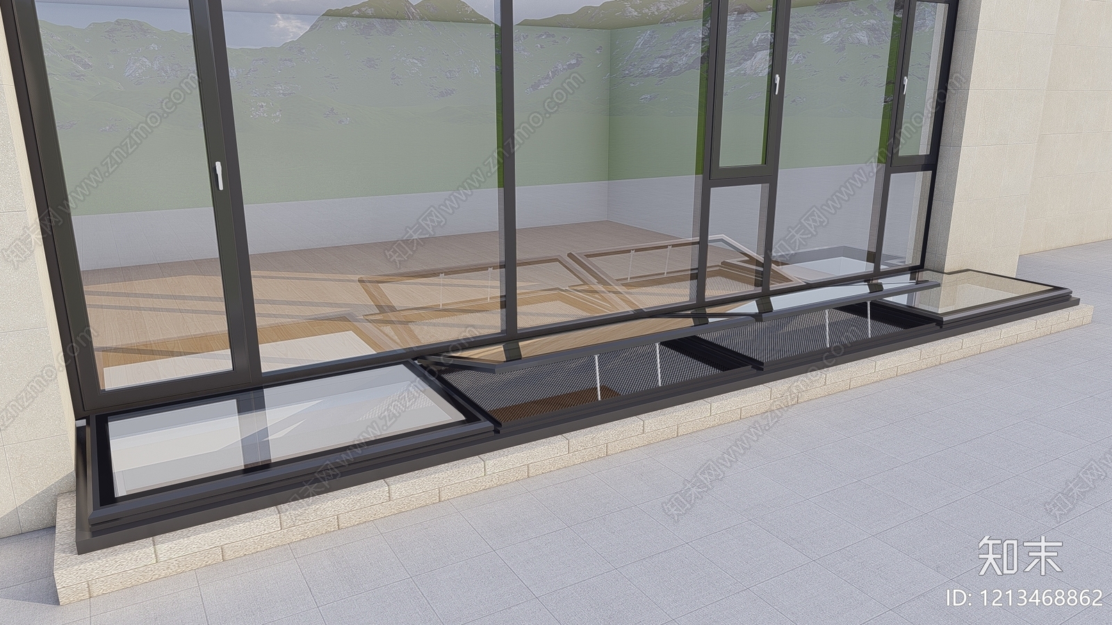 现代简约天窗SU模型下载【ID:1213468862】