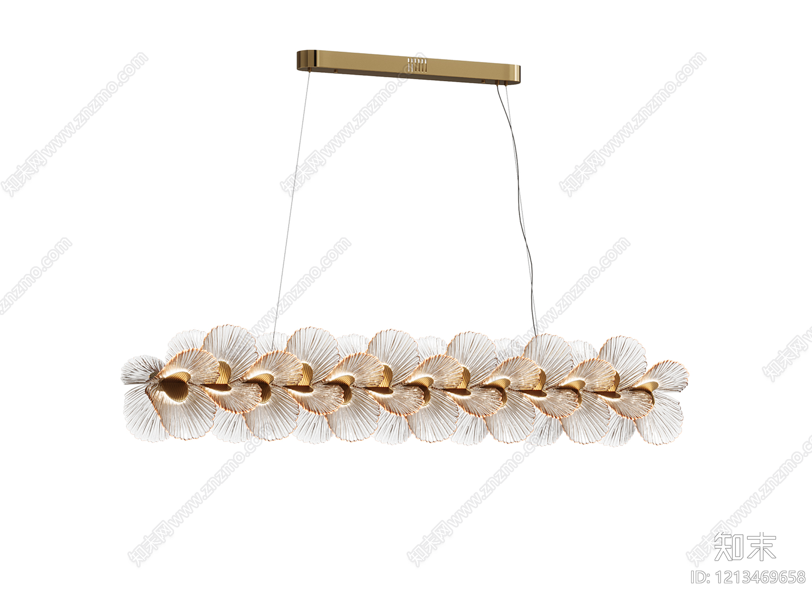 意式轻奢水晶吊灯3D模型下载【ID:1213469658】