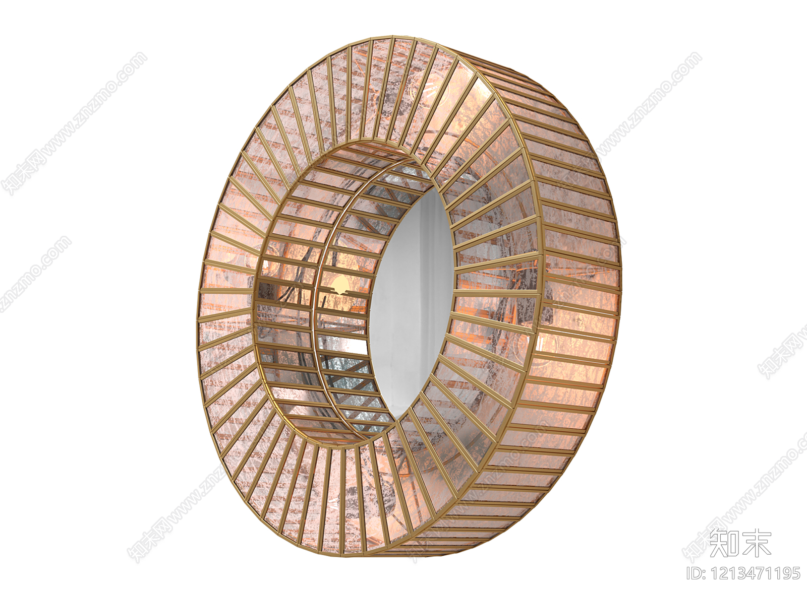 轻奢水晶壁灯3D模型下载【ID:1213471195】