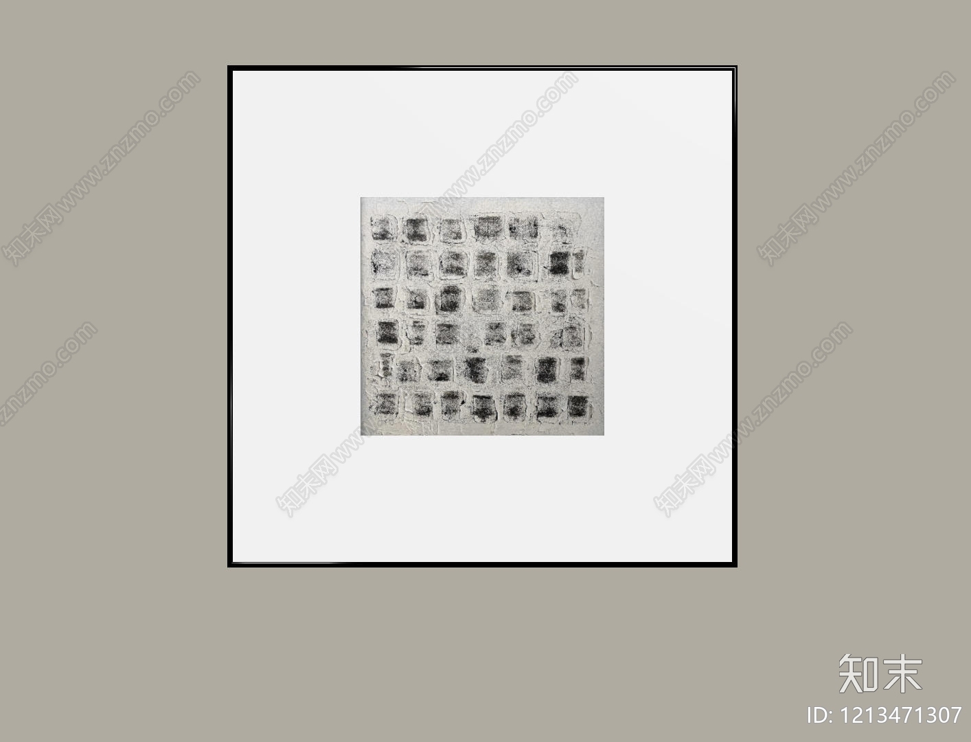极简挂画SU模型下载【ID:1213471307】