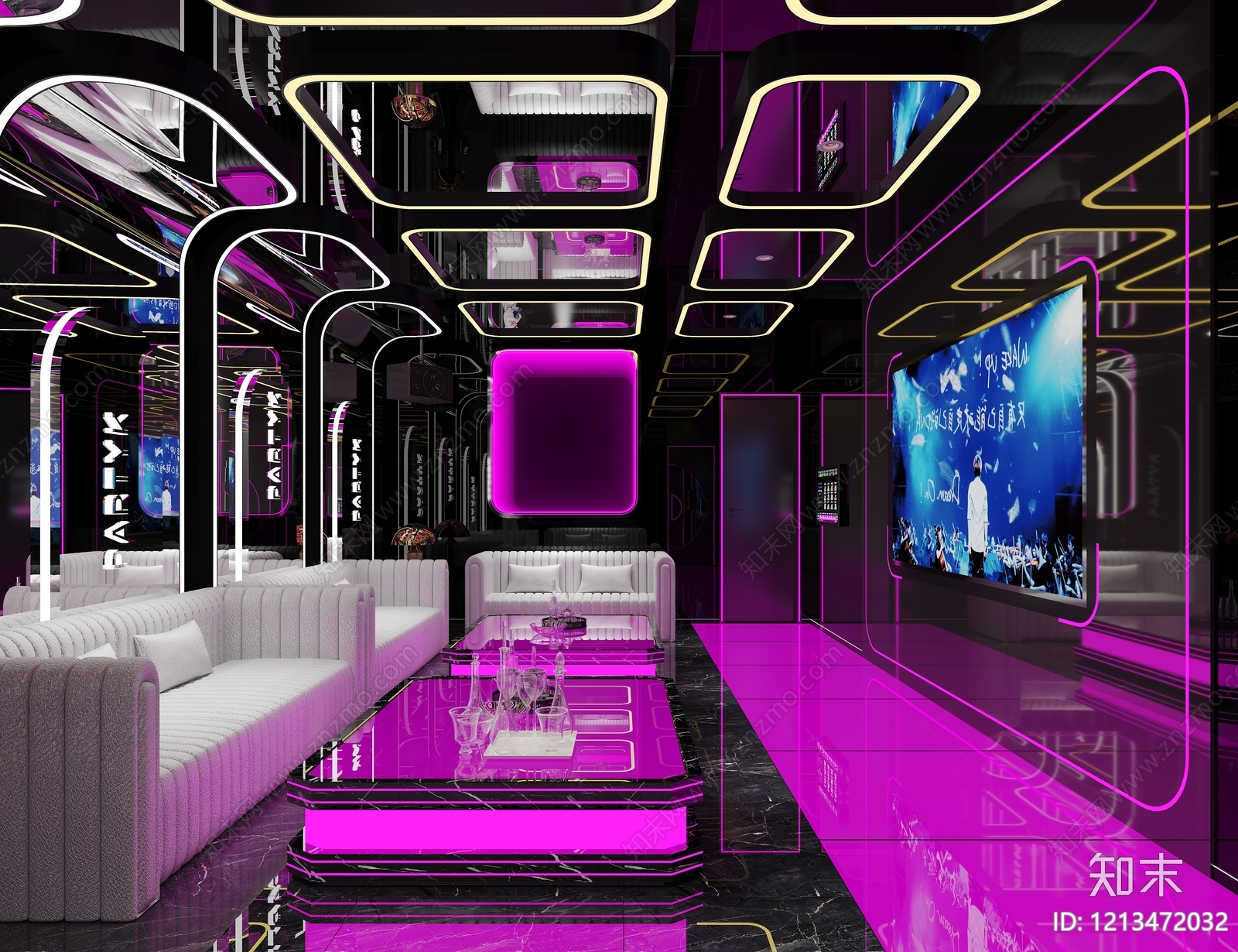 赛博朋克风KTV3D模型下载【ID:1213472032】