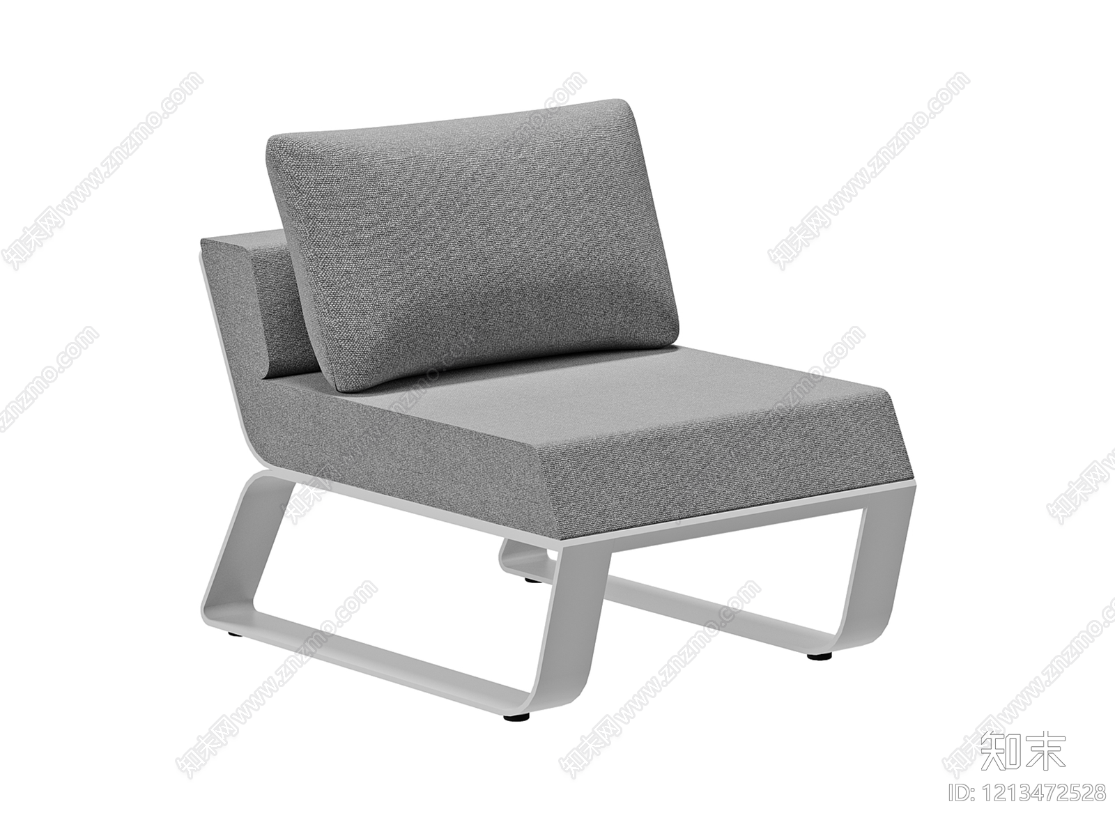 极简单人沙发3D模型下载【ID:1213472528】