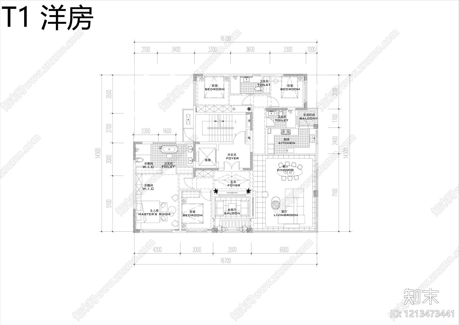 现代住宅楼建筑cad施工图下载【ID:1213473441】