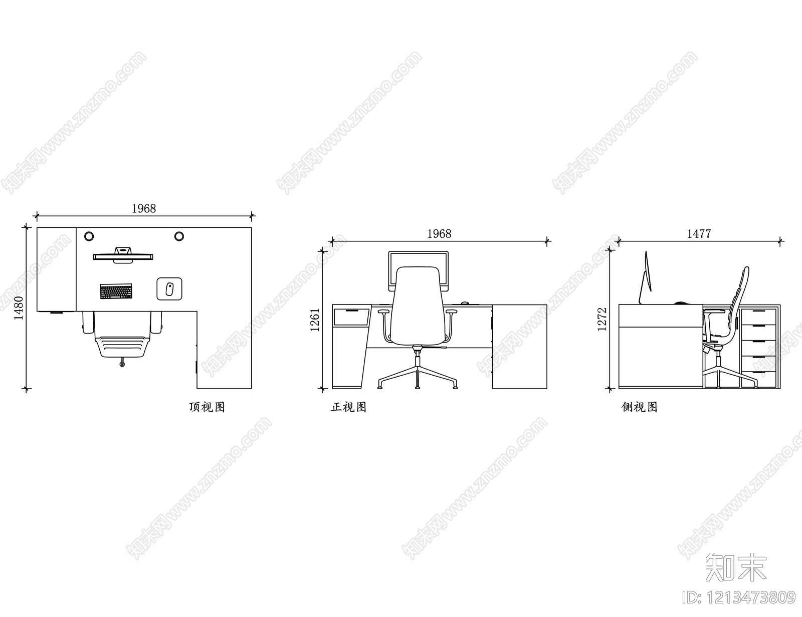 办公家具图库施工图下载【ID:1213473809】