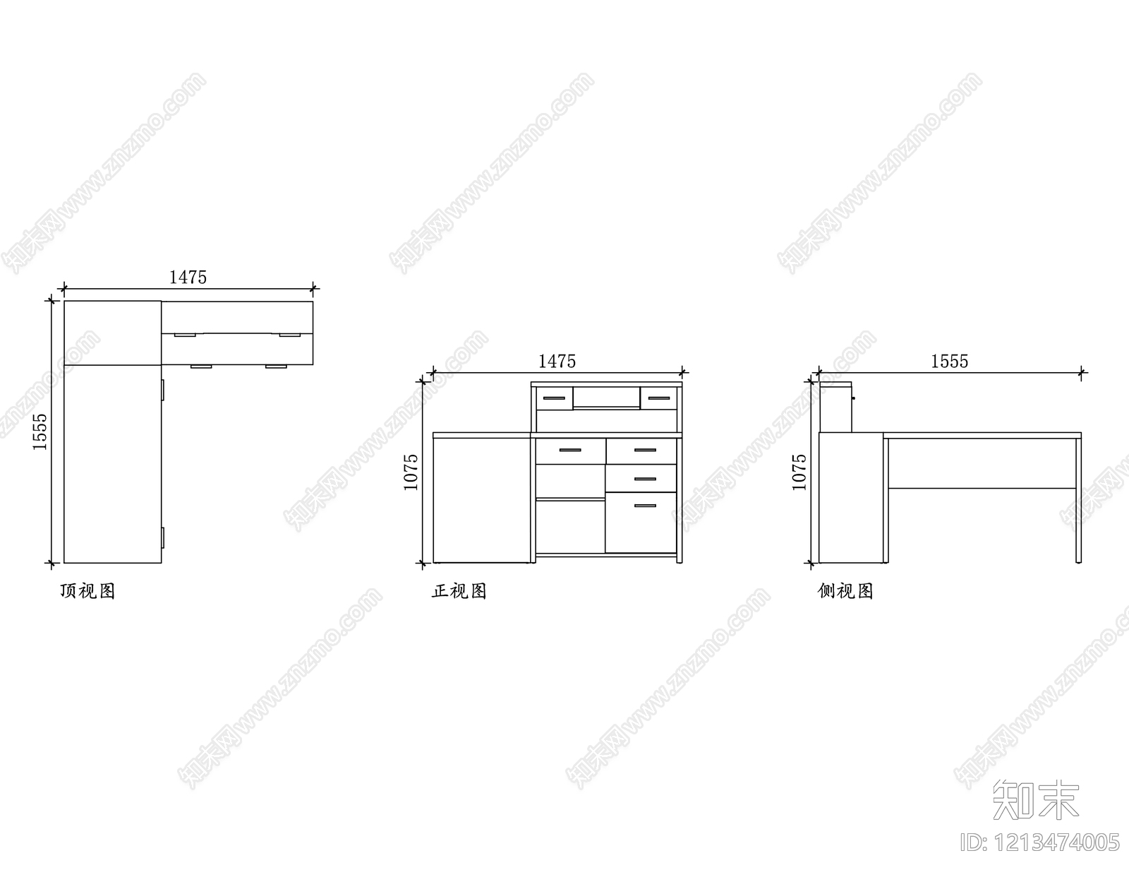 办公家具图库施工图下载【ID:1213474005】