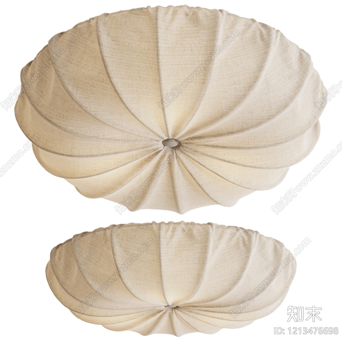 奶油风儿童房吸顶灯3D模型下载【ID:1213476698】