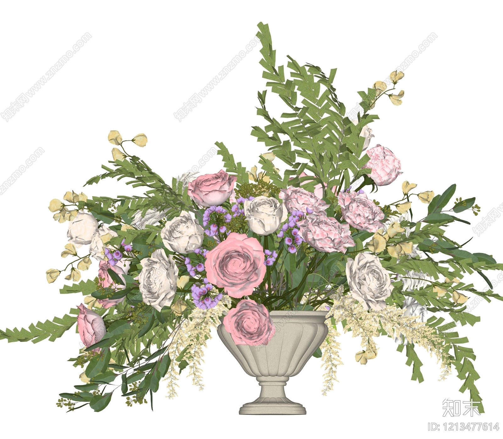 法式花艺SU模型下载【ID:1213477614】