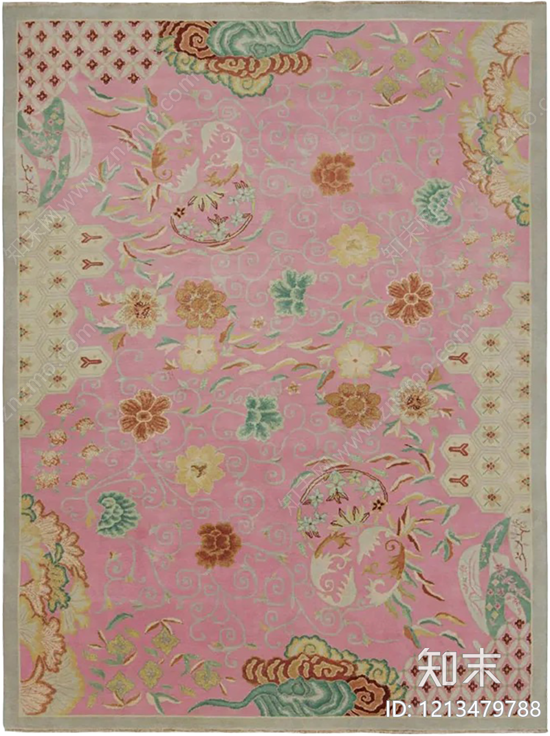 新中式复古其他地毯贴图下载【ID:1213479788】