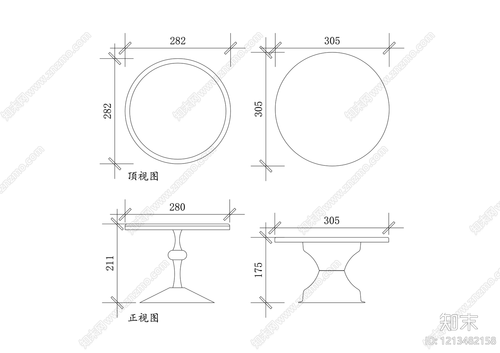 现代综合软装摆件图库施工图下载【ID:1213482158】