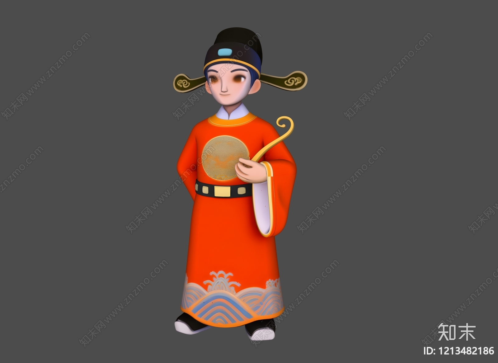 新中式虚拟人物SU模型下载【ID:1213482186】