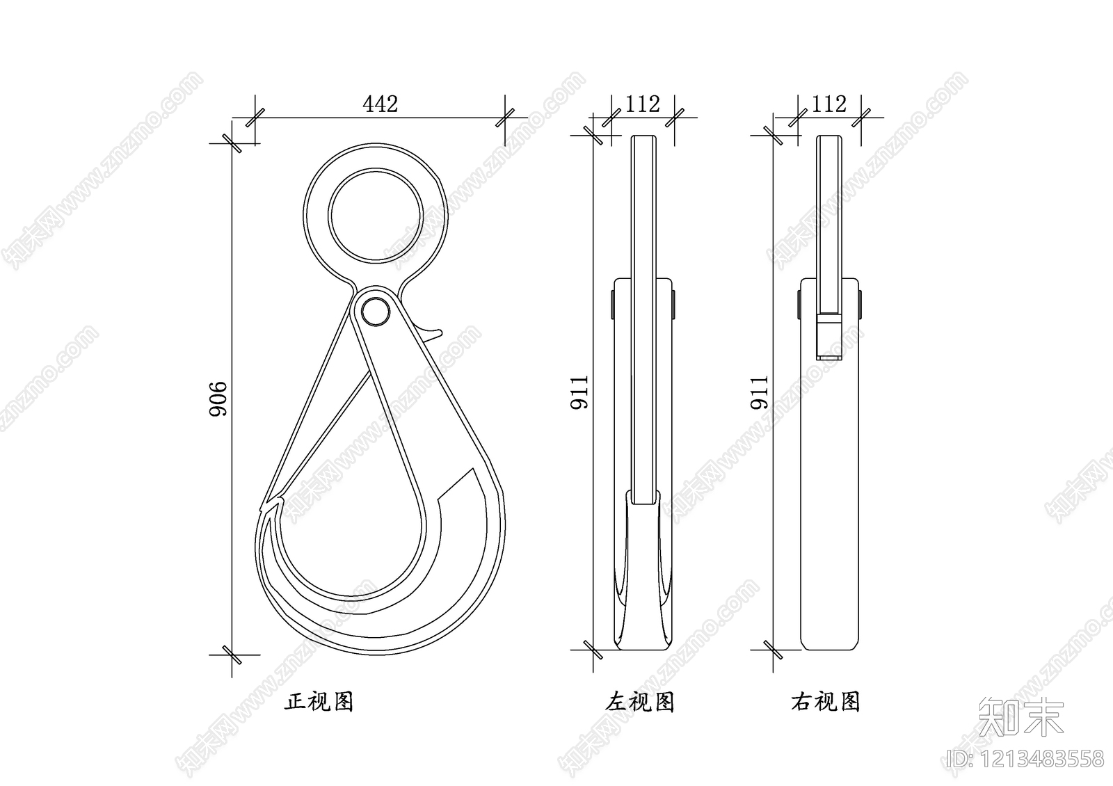现代五金管件cad施工图下载【ID:1213483558】